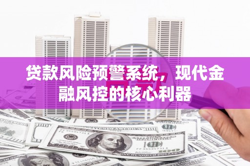 信州贷款风险预警系统,现代金融风控的核心利器 信州贷款风险预警系统,现代金融风控的核心利器