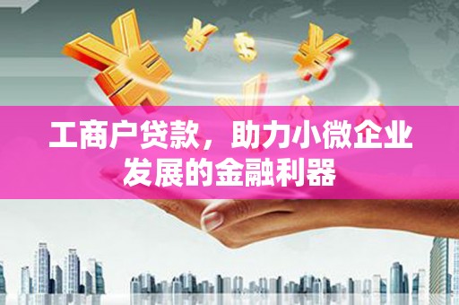 信州工商户贷款，助力小微企业发展的金融利器