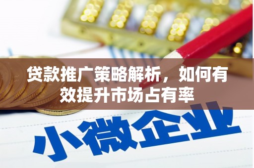 信州贷款推广策略解析，如何有效提升市场占有率