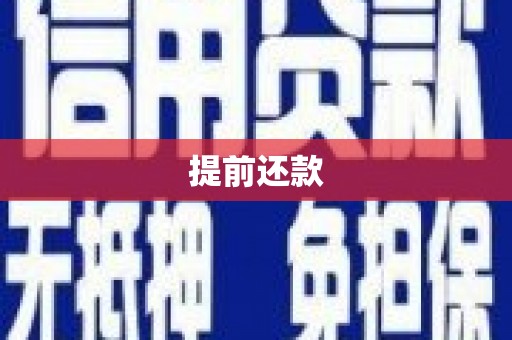 信州提前还款