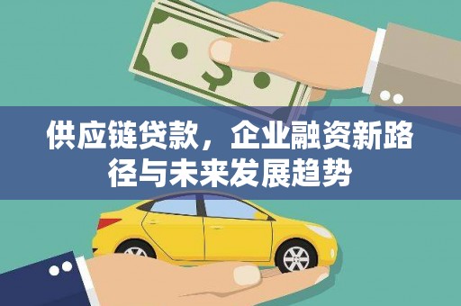 信州供应链贷款，企业融资新路径与未来发展趋势