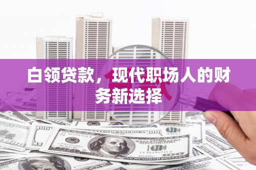 信州白领贷款，现代职场人的财务新选择