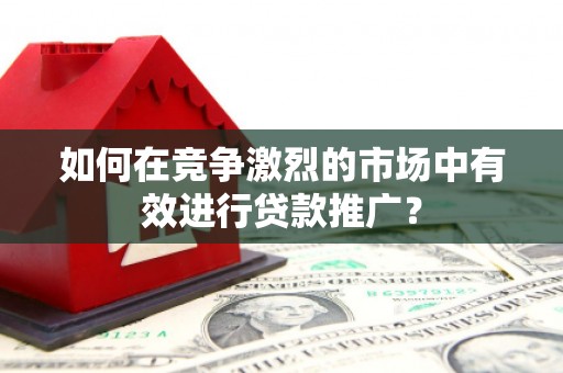 信州如何在竞争激烈的市场中有效进行贷款推广？