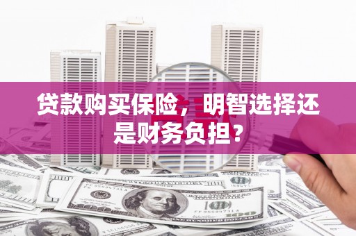 信州贷款购买保险，明智选择还是财务负担？