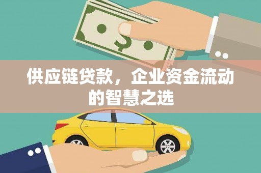 信州供应链贷款，企业资金流动的智慧之选