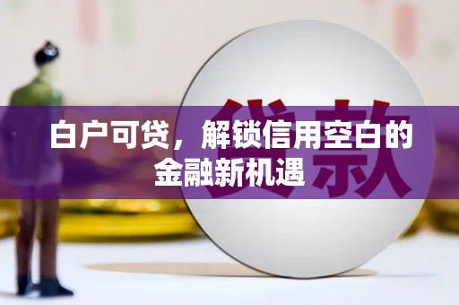 信州白户可贷，解锁信用空白的金融新机遇