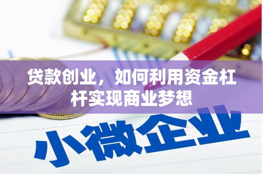 信州贷款创业，如何利用资金杠杆实现商业梦想
