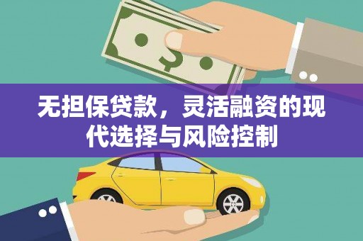 信州无担保贷款，灵活融资的现代选择与风险控制