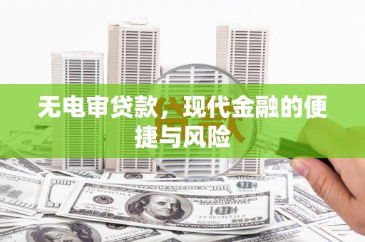 信州无电审贷款，现代金融的便捷与风险