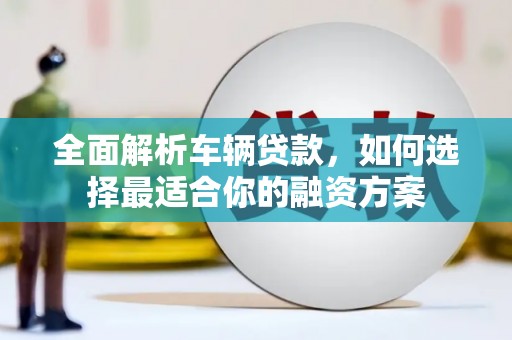 信州全面解析车辆贷款，如何选择最适合你的融资方案