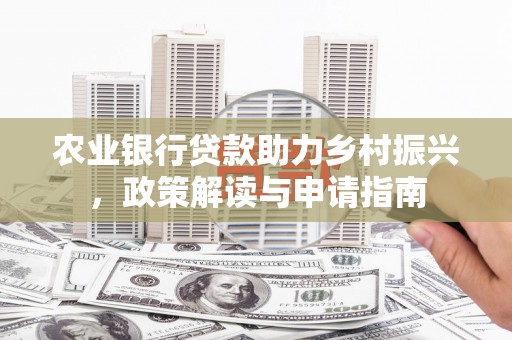 信州农业银行贷款助力乡村振兴，政策解读与申请指南