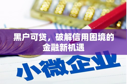 信州黑户可贷，破解信用困境的金融新机遇