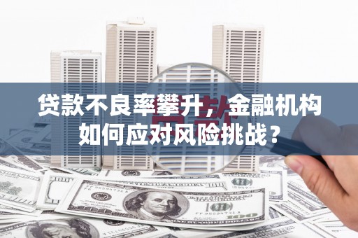 信州贷款不良率攀升，金融机构如何应对风险挑战？