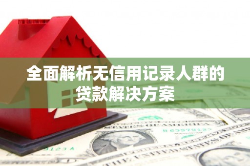 信州全面解析无信用记录人群的贷款解决方案