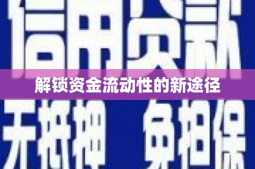 信州解锁资金流动性的新途径